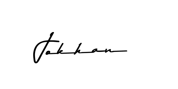 Jokhan stylish signature style. Best Handwritten Sign (Asem Kandis PERSONAL USE) for my name. Handwritten Signature Collection Ideas for my name Jokhan. Jokhan signature style 9 images and pictures png