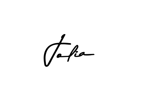 Create a beautiful signature design for name Jolia. With this signature (Asem Kandis PERSONAL USE) fonts, you can make a handwritten signature for free. Jolia signature style 9 images and pictures png