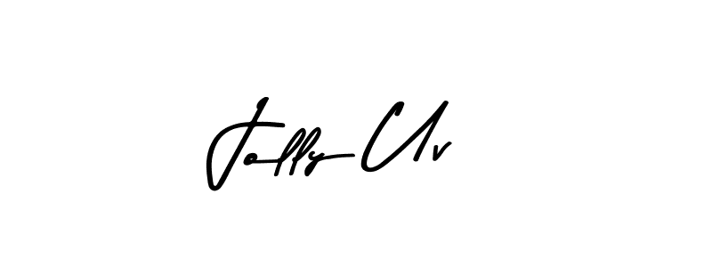 The best way (Asem Kandis PERSONAL USE) to make a short signature is to pick only two or three words in your name. The name Jolly Uv include a total of six letters. For converting this name. Jolly Uv signature style 9 images and pictures png