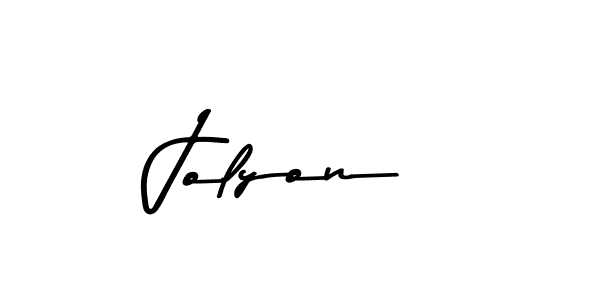 Design your own signature with our free online signature maker. With this signature software, you can create a handwritten (Asem Kandis PERSONAL USE) signature for name Jolyon. Jolyon signature style 9 images and pictures png