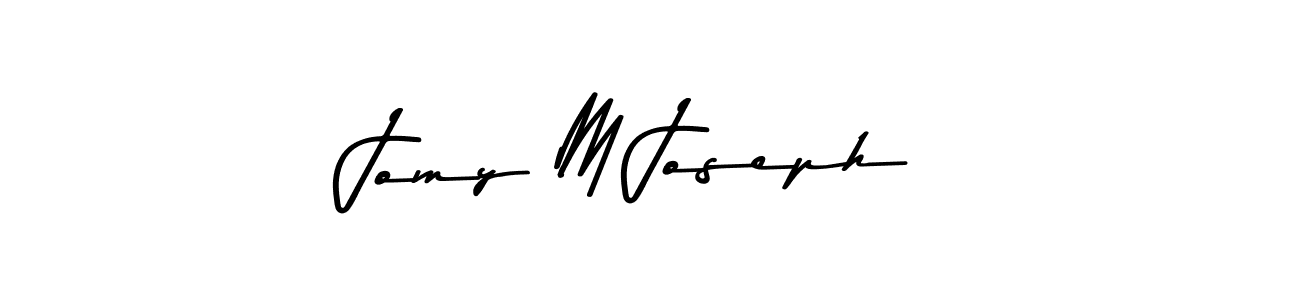 How to make Jomy M Joseph signature? Asem Kandis PERSONAL USE is a professional autograph style. Create handwritten signature for Jomy M Joseph name. Jomy M Joseph signature style 9 images and pictures png