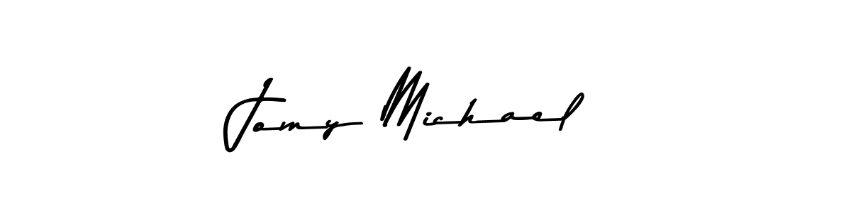 Use a signature maker to create a handwritten signature online. With this signature software, you can design (Asem Kandis PERSONAL USE) your own signature for name Jomy Michael. Jomy Michael signature style 9 images and pictures png