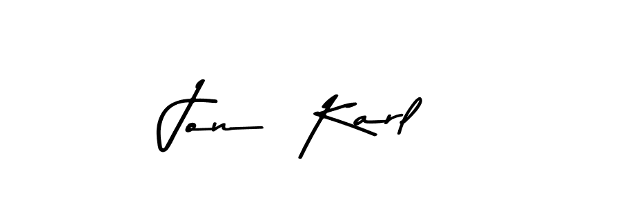 How to make Jon  Karl name signature. Use Asem Kandis PERSONAL USE style for creating short signs online. This is the latest handwritten sign. Jon  Karl signature style 9 images and pictures png