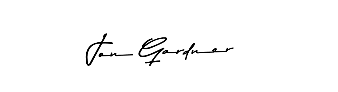 Use a signature maker to create a handwritten signature online. With this signature software, you can design (Asem Kandis PERSONAL USE) your own signature for name Jon Gardner. Jon Gardner signature style 9 images and pictures png