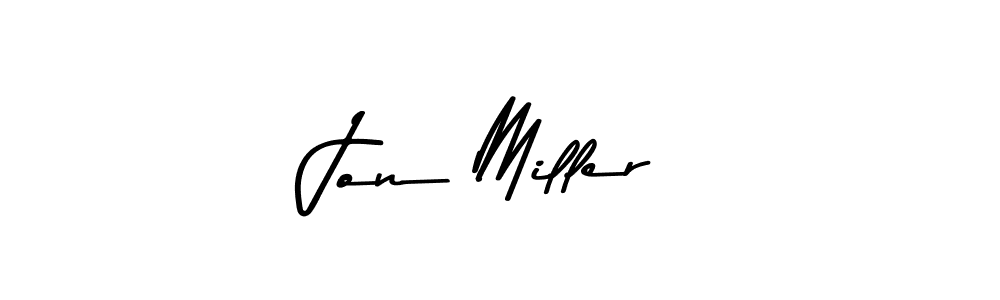 Design your own signature with our free online signature maker. With this signature software, you can create a handwritten (Asem Kandis PERSONAL USE) signature for name Jon Miller. Jon Miller signature style 9 images and pictures png