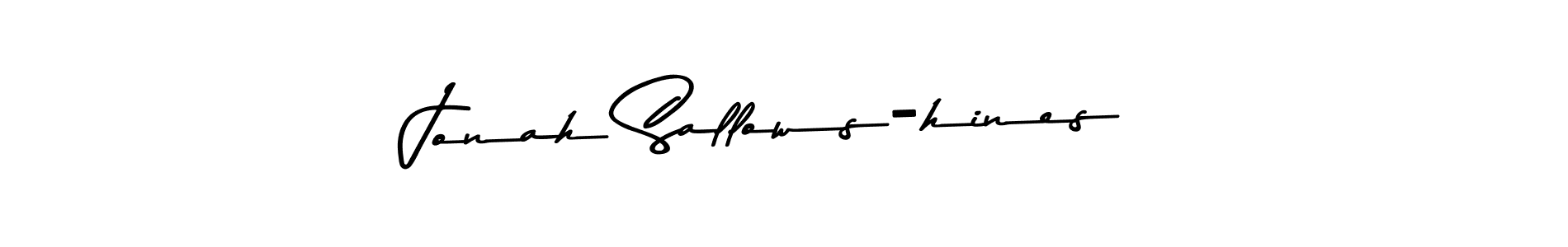 How to make Jonah Sallows-hines name signature. Use Asem Kandis PERSONAL USE style for creating short signs online. This is the latest handwritten sign. Jonah Sallows-hines signature style 9 images and pictures png