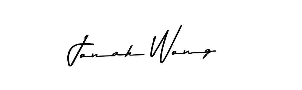 How to make Jonah Wong name signature. Use Asem Kandis PERSONAL USE style for creating short signs online. This is the latest handwritten sign. Jonah Wong signature style 9 images and pictures png