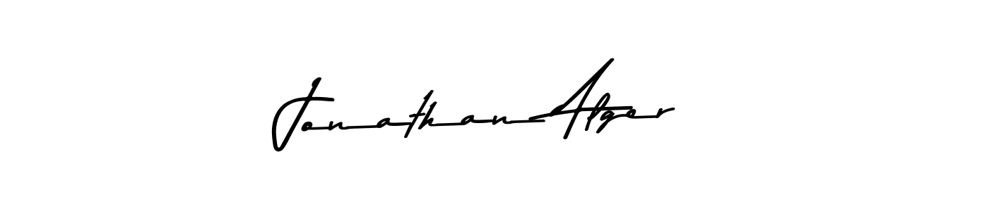 Design your own signature with our free online signature maker. With this signature software, you can create a handwritten (Asem Kandis PERSONAL USE) signature for name Jonathan Alger. Jonathan Alger signature style 9 images and pictures png