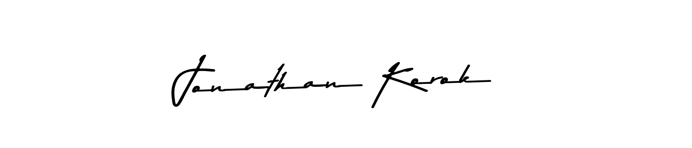 Asem Kandis PERSONAL USE is a professional signature style that is perfect for those who want to add a touch of class to their signature. It is also a great choice for those who want to make their signature more unique. Get Jonathan Korok name to fancy signature for free. Jonathan Korok signature style 9 images and pictures png