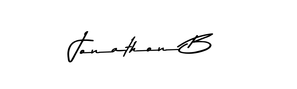 How to make Jonathon B name signature. Use Asem Kandis PERSONAL USE style for creating short signs online. This is the latest handwritten sign. Jonathon B signature style 9 images and pictures png