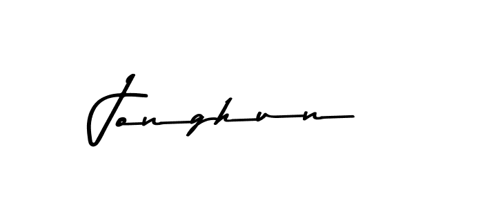 Design your own signature with our free online signature maker. With this signature software, you can create a handwritten (Asem Kandis PERSONAL USE) signature for name Jonghun. Jonghun signature style 9 images and pictures png