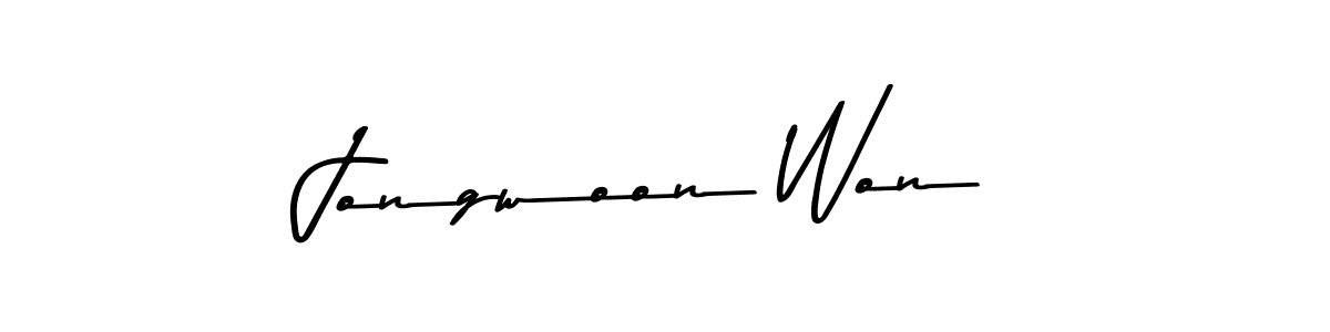 This is the best signature style for the Jongwoon Won name. Also you like these signature font (Asem Kandis PERSONAL USE). Mix name signature. Jongwoon Won signature style 9 images and pictures png