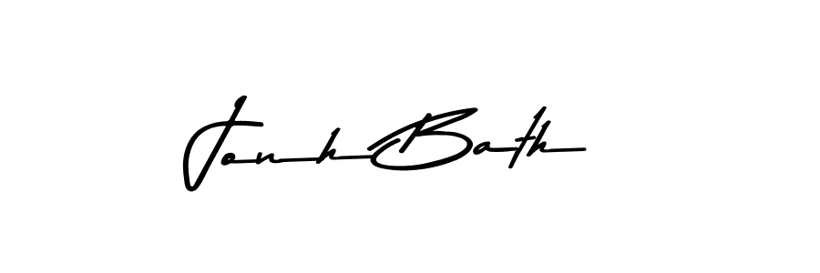 Also You can easily find your signature by using the search form. We will create Jonh Bath name handwritten signature images for you free of cost using Asem Kandis PERSONAL USE sign style. Jonh Bath signature style 9 images and pictures png