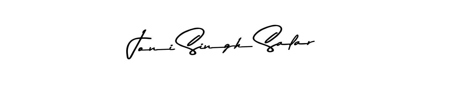 This is the best signature style for the Joni Singh Salar name. Also you like these signature font (Asem Kandis PERSONAL USE). Mix name signature. Joni Singh Salar signature style 9 images and pictures png