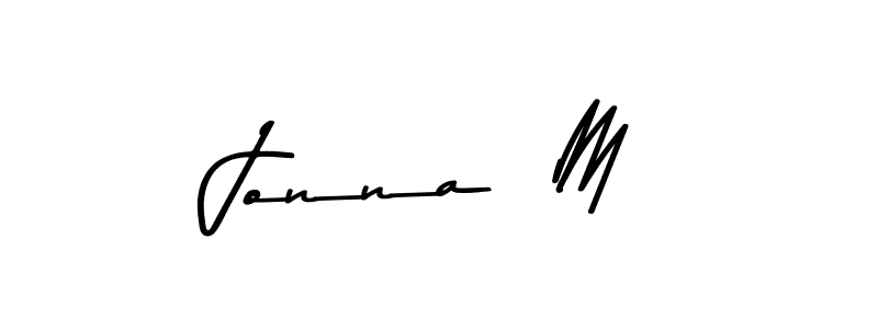 Similarly Asem Kandis PERSONAL USE is the best handwritten signature design. Signature creator online .You can use it as an online autograph creator for name Jonna  M. Jonna  M signature style 9 images and pictures png