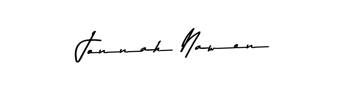 Also You can easily find your signature by using the search form. We will create Jonnah Nawen name handwritten signature images for you free of cost using Asem Kandis PERSONAL USE sign style. Jonnah Nawen signature style 9 images and pictures png