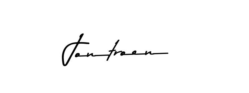 Design your own signature with our free online signature maker. With this signature software, you can create a handwritten (Asem Kandis PERSONAL USE) signature for name Jontroen. Jontroen signature style 9 images and pictures png