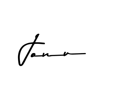 Make a beautiful signature design for name Jonu. With this signature (Asem Kandis PERSONAL USE) style, you can create a handwritten signature for free. Jonu signature style 9 images and pictures png