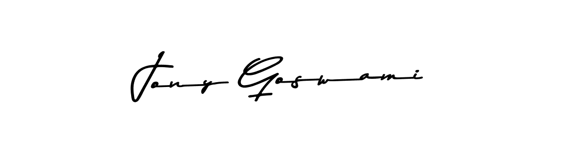 The best way (Asem Kandis PERSONAL USE) to make a short signature is to pick only two or three words in your name. The name Jony Goswami include a total of six letters. For converting this name. Jony Goswami signature style 9 images and pictures png