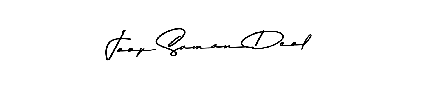 Design your own signature with our free online signature maker. With this signature software, you can create a handwritten (Asem Kandis PERSONAL USE) signature for name Joop Saman Deol. Joop Saman Deol signature style 9 images and pictures png
