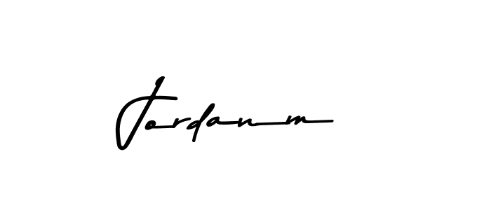 Create a beautiful signature design for name Jordanm. With this signature (Asem Kandis PERSONAL USE) fonts, you can make a handwritten signature for free. Jordanm signature style 9 images and pictures png