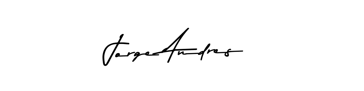 You should practise on your own different ways (Asem Kandis PERSONAL USE) to write your name (Jorge Andres) in signature. don't let someone else do it for you. Jorge Andres signature style 9 images and pictures png