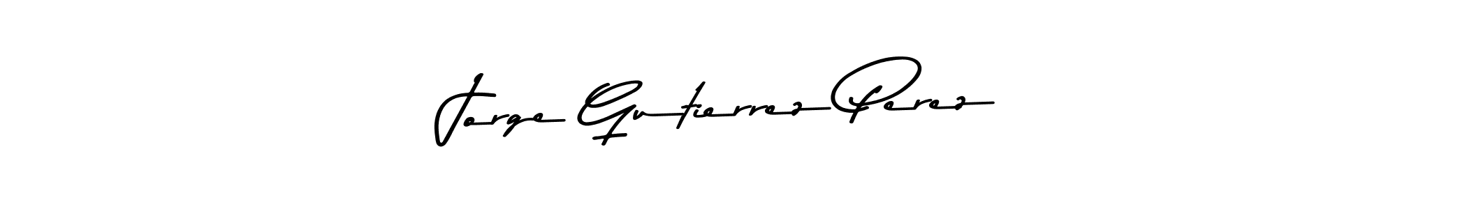 Design your own signature with our free online signature maker. With this signature software, you can create a handwritten (Asem Kandis PERSONAL USE) signature for name Jorge Gutierrez Perez. Jorge Gutierrez Perez signature style 9 images and pictures png