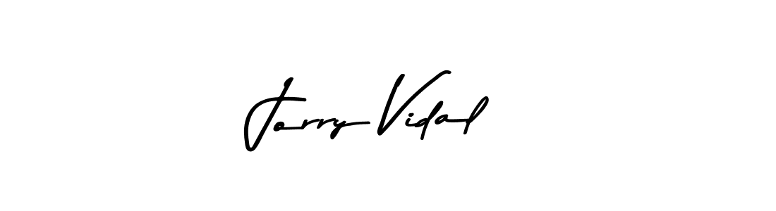 Jorry Vidal stylish signature style. Best Handwritten Sign (Asem Kandis PERSONAL USE) for my name. Handwritten Signature Collection Ideas for my name Jorry Vidal. Jorry Vidal signature style 9 images and pictures png