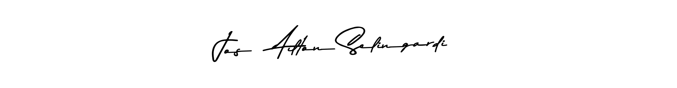 The best way (Asem Kandis PERSONAL USE) to make a short signature is to pick only two or three words in your name. The name José Ailton Selingardi include a total of six letters. For converting this name. José Ailton Selingardi signature style 9 images and pictures png