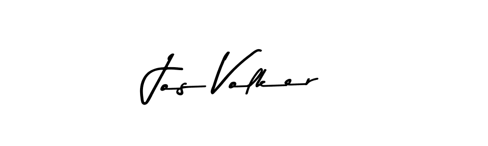 Create a beautiful signature design for name Jos Volker. With this signature (Asem Kandis PERSONAL USE) fonts, you can make a handwritten signature for free. Jos Volker signature style 9 images and pictures png