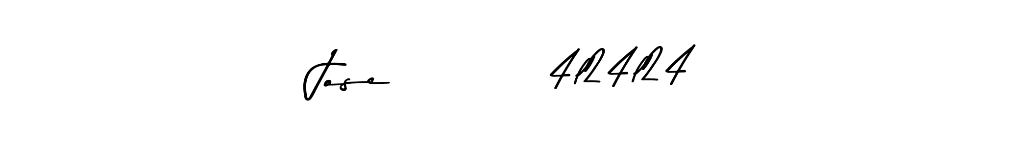 You can use this online signature creator to create a handwritten signature for the name Jose          4l24l24. This is the best online autograph maker. Jose          4l24l24 signature style 9 images and pictures png