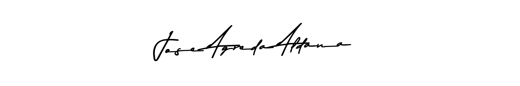 Asem Kandis PERSONAL USE is a professional signature style that is perfect for those who want to add a touch of class to their signature. It is also a great choice for those who want to make their signature more unique. Get Jose Agreda Aldana name to fancy signature for free. Jose Agreda Aldana signature style 9 images and pictures png