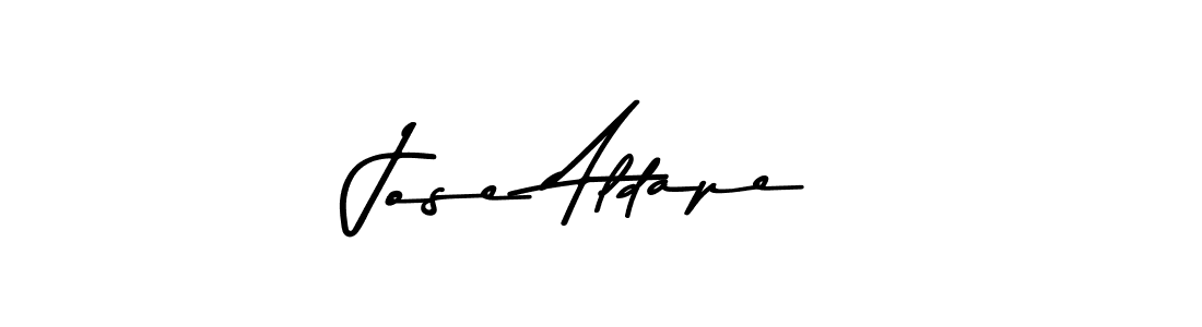 Create a beautiful signature design for name Jose Aldape. With this signature (Asem Kandis PERSONAL USE) fonts, you can make a handwritten signature for free. Jose Aldape signature style 9 images and pictures png
