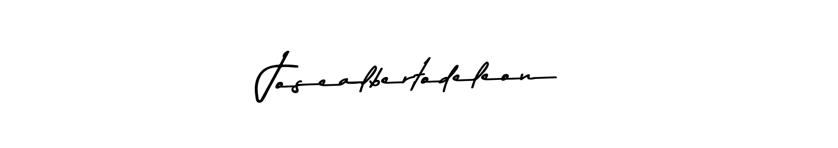 Make a beautiful signature design for name Josealbertodeleon. With this signature (Asem Kandis PERSONAL USE) style, you can create a handwritten signature for free. Josealbertodeleon signature style 9 images and pictures png