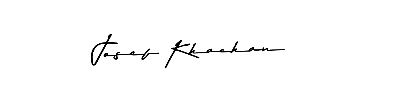 Make a beautiful signature design for name Josef Khachan. With this signature (Asem Kandis PERSONAL USE) style, you can create a handwritten signature for free. Josef Khachan signature style 9 images and pictures png