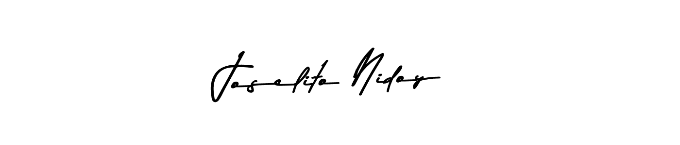 Use a signature maker to create a handwritten signature online. With this signature software, you can design (Asem Kandis PERSONAL USE) your own signature for name Joselito Nidoy. Joselito Nidoy signature style 9 images and pictures png