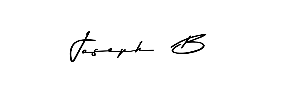 How to make Joseph   B name signature. Use Asem Kandis PERSONAL USE style for creating short signs online. This is the latest handwritten sign. Joseph   B signature style 9 images and pictures png