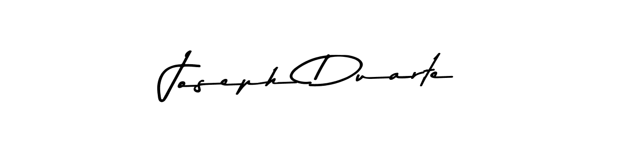 Create a beautiful signature design for name Joseph Duarte. With this signature (Asem Kandis PERSONAL USE) fonts, you can make a handwritten signature for free. Joseph Duarte signature style 9 images and pictures png