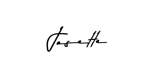 How to make Josette name signature. Use Asem Kandis PERSONAL USE style for creating short signs online. This is the latest handwritten sign. Josette signature style 9 images and pictures png