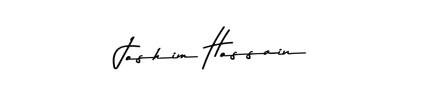 You should practise on your own different ways (Asem Kandis PERSONAL USE) to write your name (Joshim Hossain) in signature. don't let someone else do it for you. Joshim Hossain signature style 9 images and pictures png