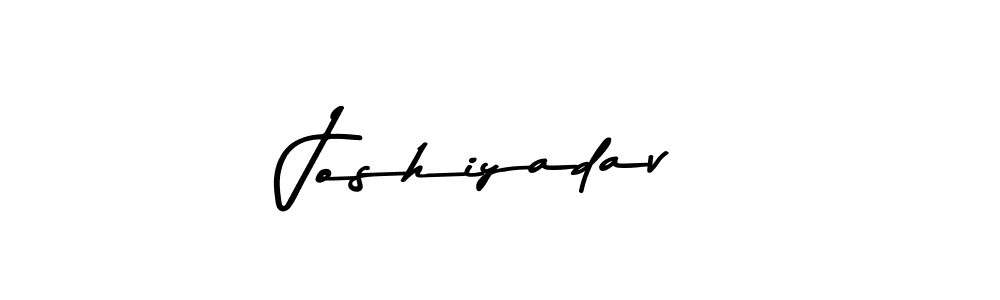 How to make Joshiyadav name signature. Use Asem Kandis PERSONAL USE style for creating short signs online. This is the latest handwritten sign. Joshiyadav signature style 9 images and pictures png