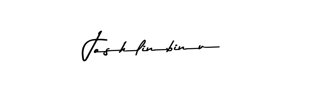 How to make Joshlinbinu signature? Asem Kandis PERSONAL USE is a professional autograph style. Create handwritten signature for Joshlinbinu name. Joshlinbinu signature style 9 images and pictures png