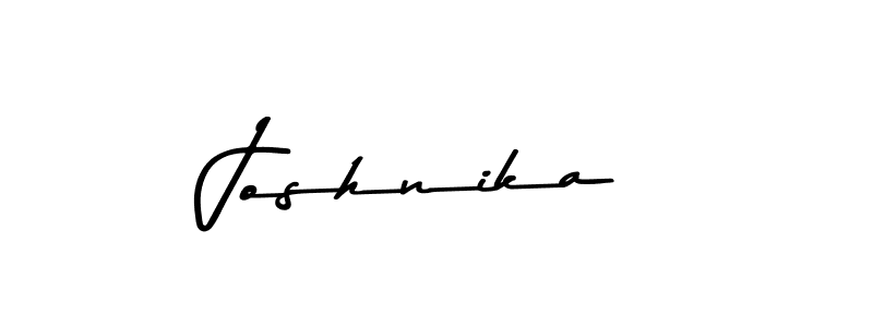 Design your own signature with our free online signature maker. With this signature software, you can create a handwritten (Asem Kandis PERSONAL USE) signature for name Joshnika. Joshnika signature style 9 images and pictures png