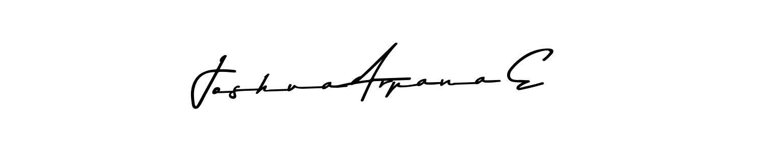 Create a beautiful signature design for name Joshua Arpana E. With this signature (Asem Kandis PERSONAL USE) fonts, you can make a handwritten signature for free. Joshua Arpana E signature style 9 images and pictures png