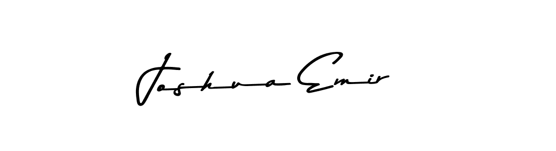 Make a beautiful signature design for name Joshua Emir. With this signature (Asem Kandis PERSONAL USE) style, you can create a handwritten signature for free. Joshua Emir signature style 9 images and pictures png