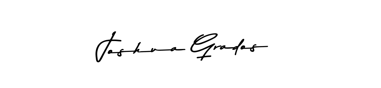 Create a beautiful signature design for name Joshua Grados. With this signature (Asem Kandis PERSONAL USE) fonts, you can make a handwritten signature for free. Joshua Grados signature style 9 images and pictures png