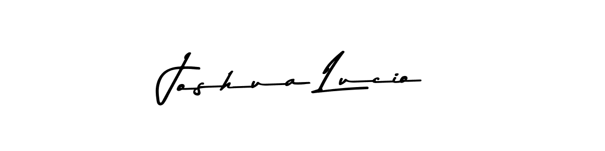 Design your own signature with our free online signature maker. With this signature software, you can create a handwritten (Asem Kandis PERSONAL USE) signature for name Joshua Lucio. Joshua Lucio signature style 9 images and pictures png