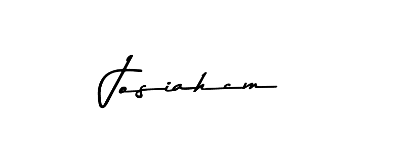 How to make Josiahcm name signature. Use Asem Kandis PERSONAL USE style for creating short signs online. This is the latest handwritten sign. Josiahcm signature style 9 images and pictures png