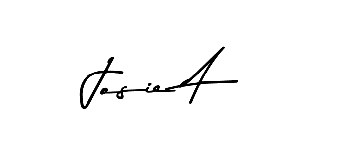 Make a beautiful signature design for name Josie A. With this signature (Asem Kandis PERSONAL USE) style, you can create a handwritten signature for free. Josie A signature style 9 images and pictures png