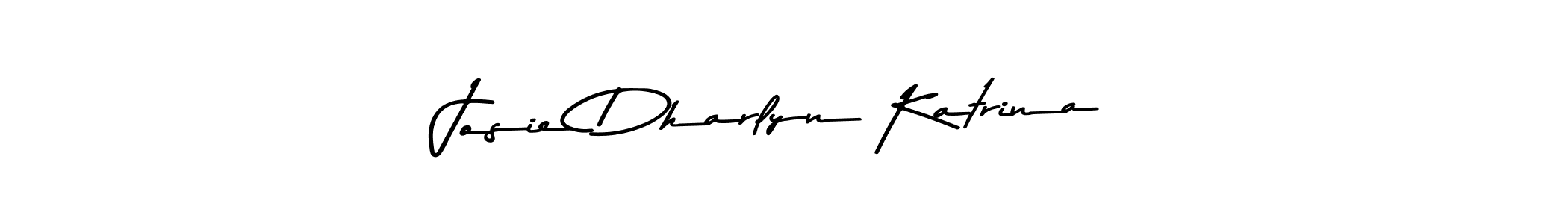 How to make Josie Dharlyn Katrina name signature. Use Asem Kandis PERSONAL USE style for creating short signs online. This is the latest handwritten sign. Josie Dharlyn Katrina signature style 9 images and pictures png